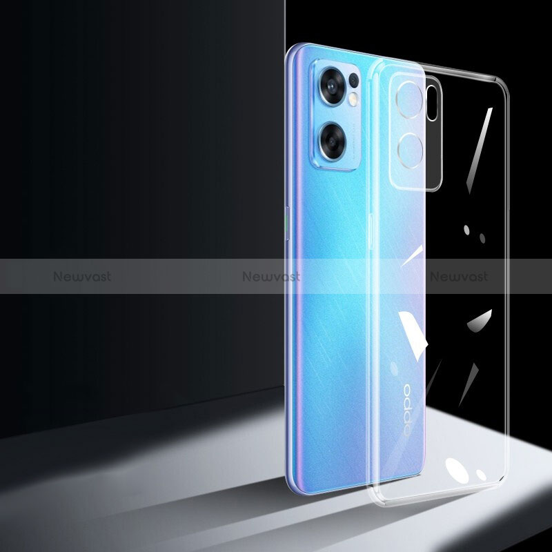 Ultra-thin Transparent TPU Soft Case T06 for Oppo Reno7 SE 5G Clear