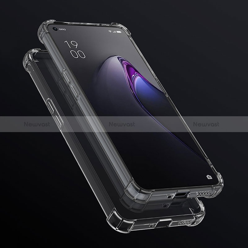 Ultra-thin Transparent TPU Soft Case T06 for Oppo Reno8 5G Clear