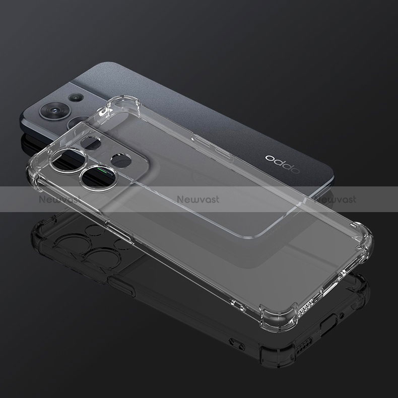 Ultra-thin Transparent TPU Soft Case T06 for Oppo Reno9 5G Clear