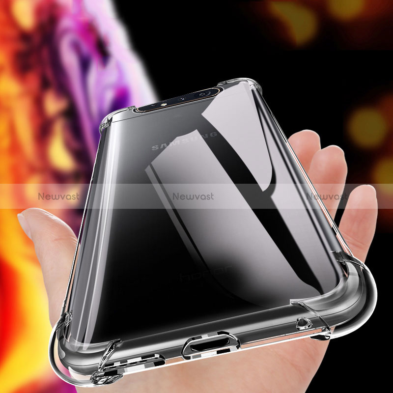 Ultra-thin Transparent TPU Soft Case T06 for Samsung Galaxy A80 Clear