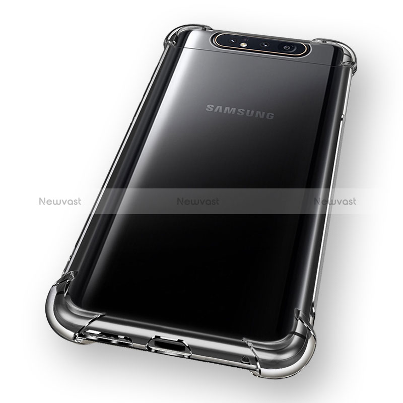 Ultra-thin Transparent TPU Soft Case T06 for Samsung Galaxy A80 Clear