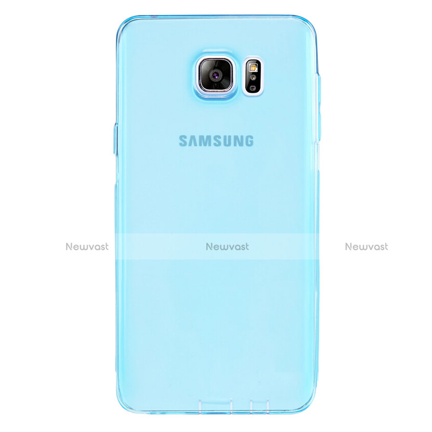 Ultra-thin Transparent TPU Soft Case T06 for Samsung Galaxy Note 5 N9200 N920 N920F Blue
