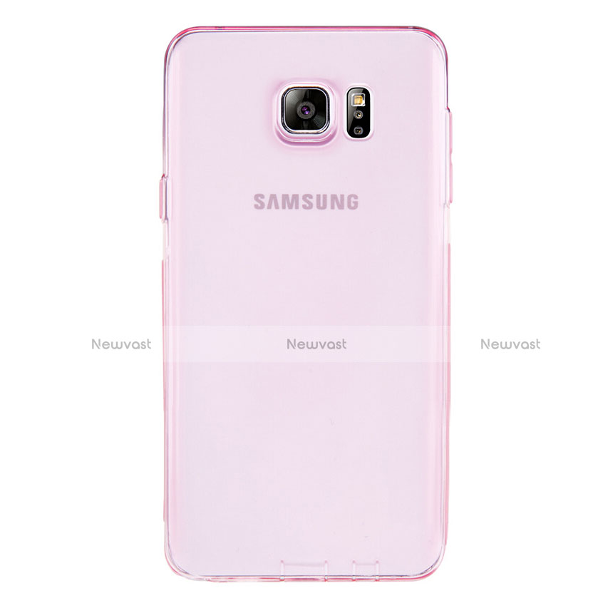 Ultra-thin Transparent TPU Soft Case T06 for Samsung Galaxy Note 5 N9200 N920 N920F Pink