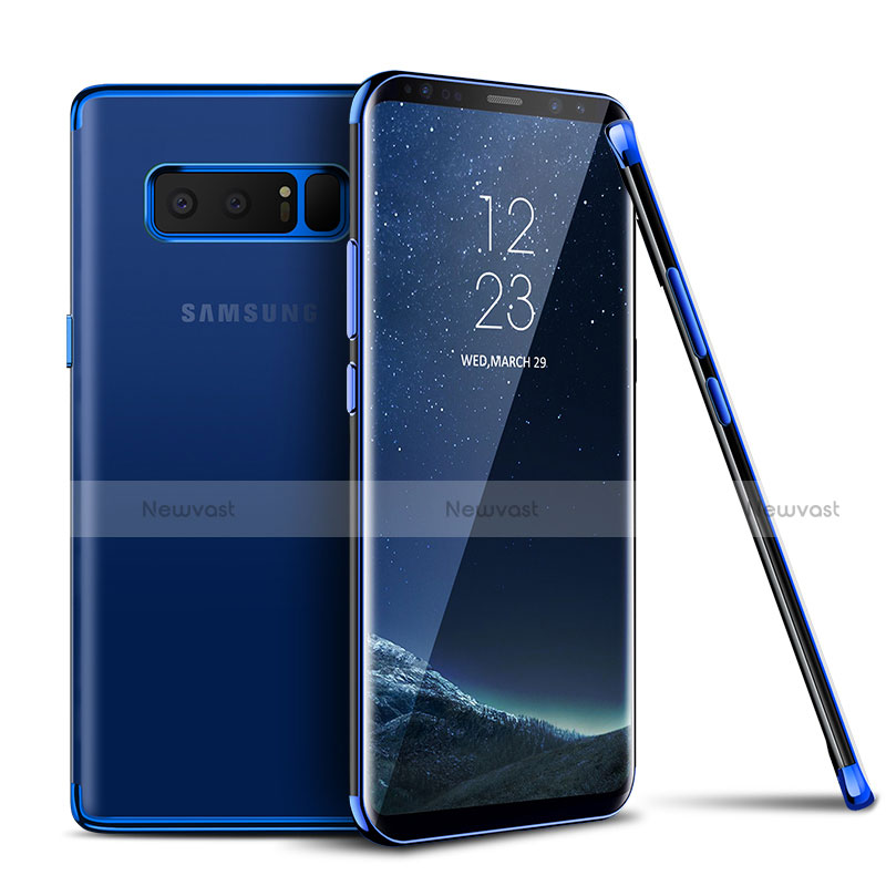 Ultra-thin Transparent TPU Soft Case T06 for Samsung Galaxy Note 8 Blue