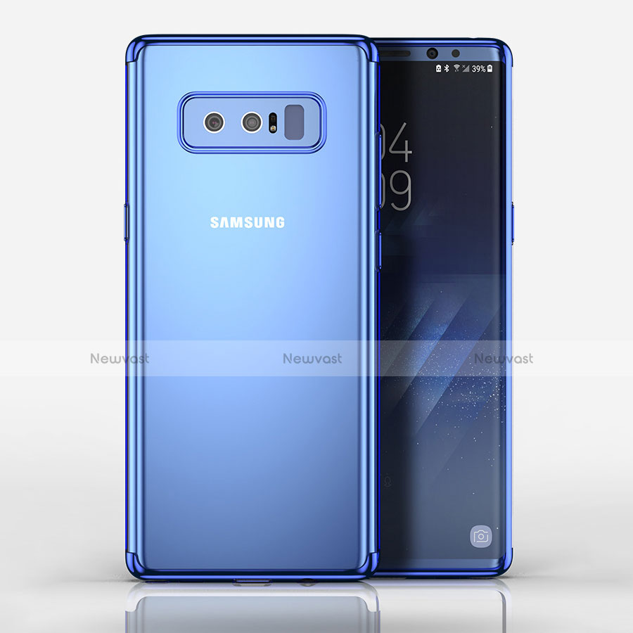 Ultra-thin Transparent TPU Soft Case T06 for Samsung Galaxy Note 8 Blue