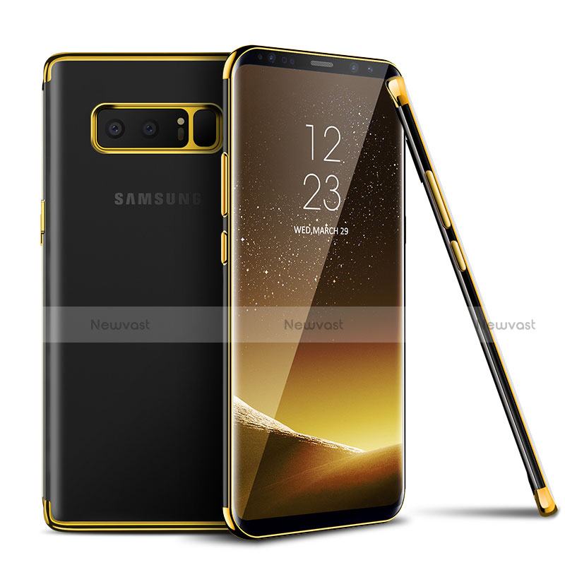 Ultra-thin Transparent TPU Soft Case T06 for Samsung Galaxy Note 8 Gold