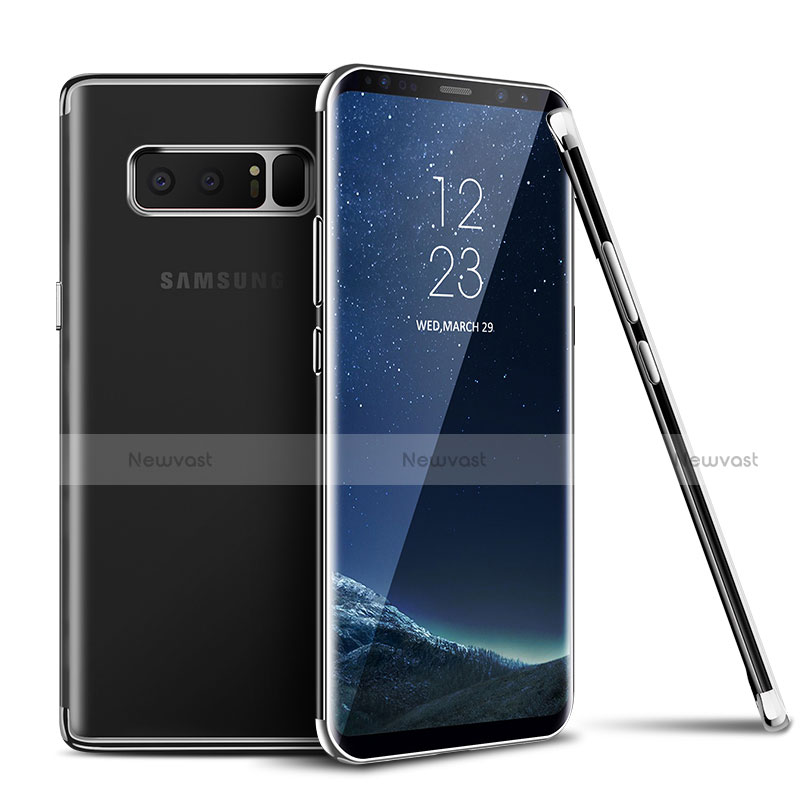 Ultra-thin Transparent TPU Soft Case T06 for Samsung Galaxy Note 8 Silver