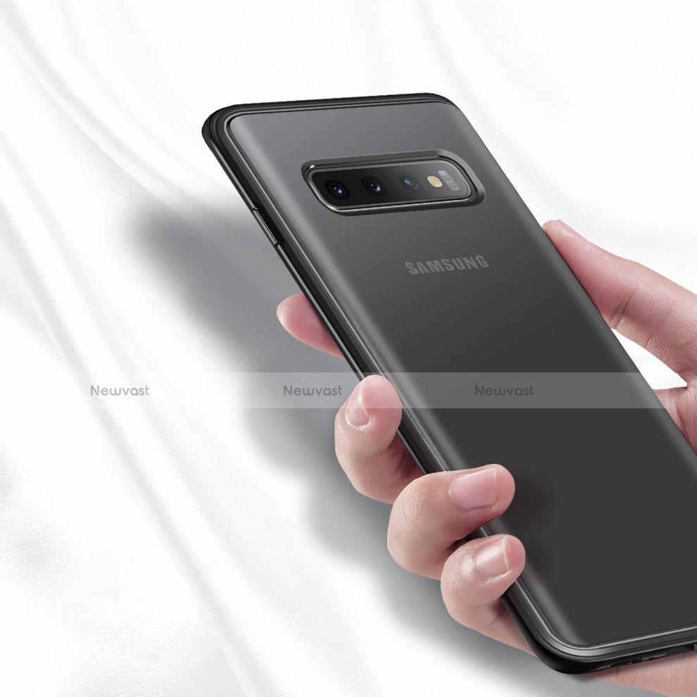 Ultra-thin Transparent TPU Soft Case T06 for Samsung Galaxy S10 Plus Black