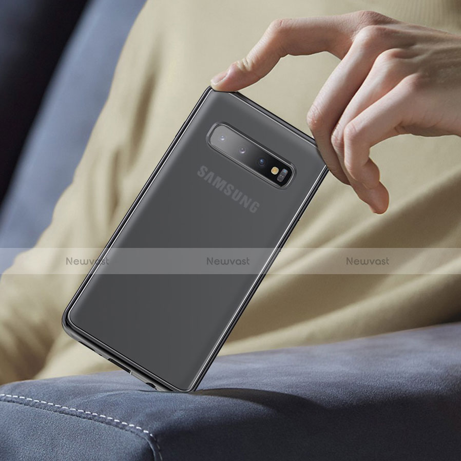 Ultra-thin Transparent TPU Soft Case T06 for Samsung Galaxy S10 Plus Black