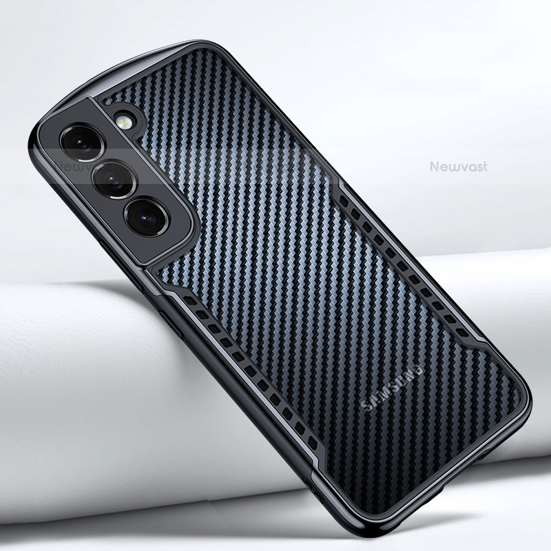 Ultra-thin Transparent TPU Soft Case T06 for Samsung Galaxy S21 5G Black