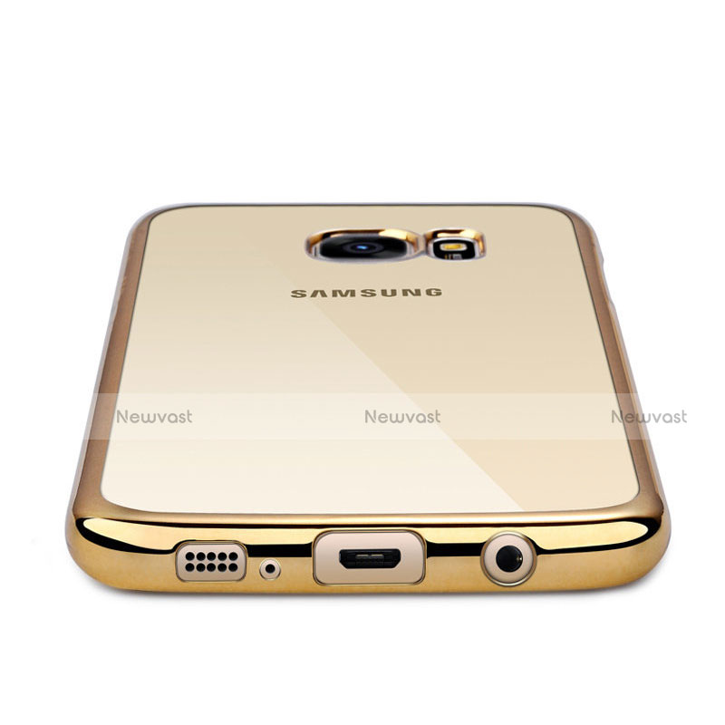 Ultra-thin Transparent TPU Soft Case T06 for Samsung Galaxy S7 Edge G935F Gold