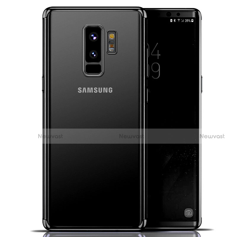 Ultra-thin Transparent TPU Soft Case T06 for Samsung Galaxy S9 Plus Black