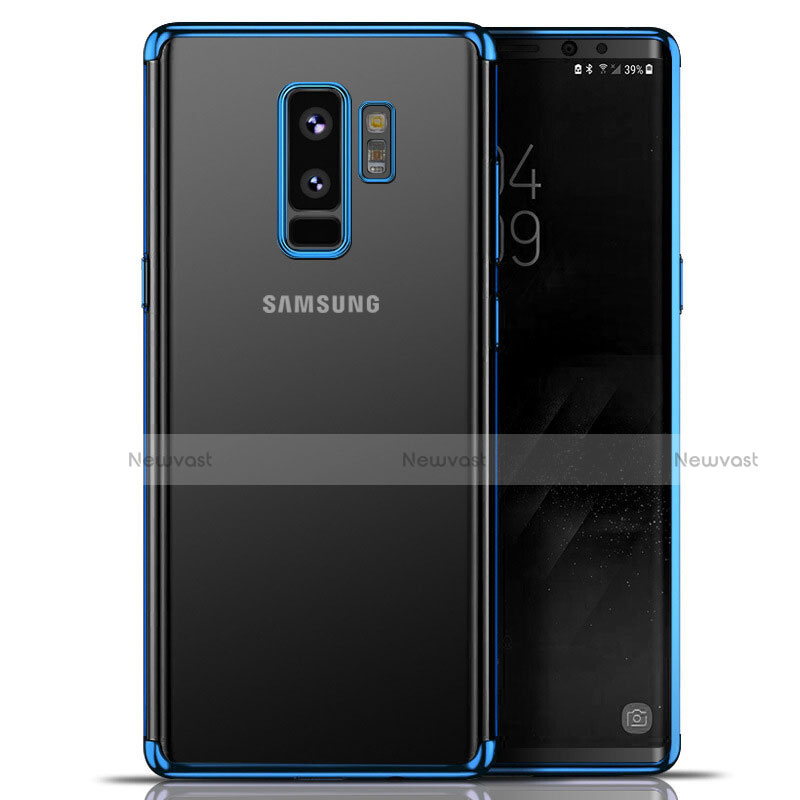 Ultra-thin Transparent TPU Soft Case T06 for Samsung Galaxy S9 Plus Blue