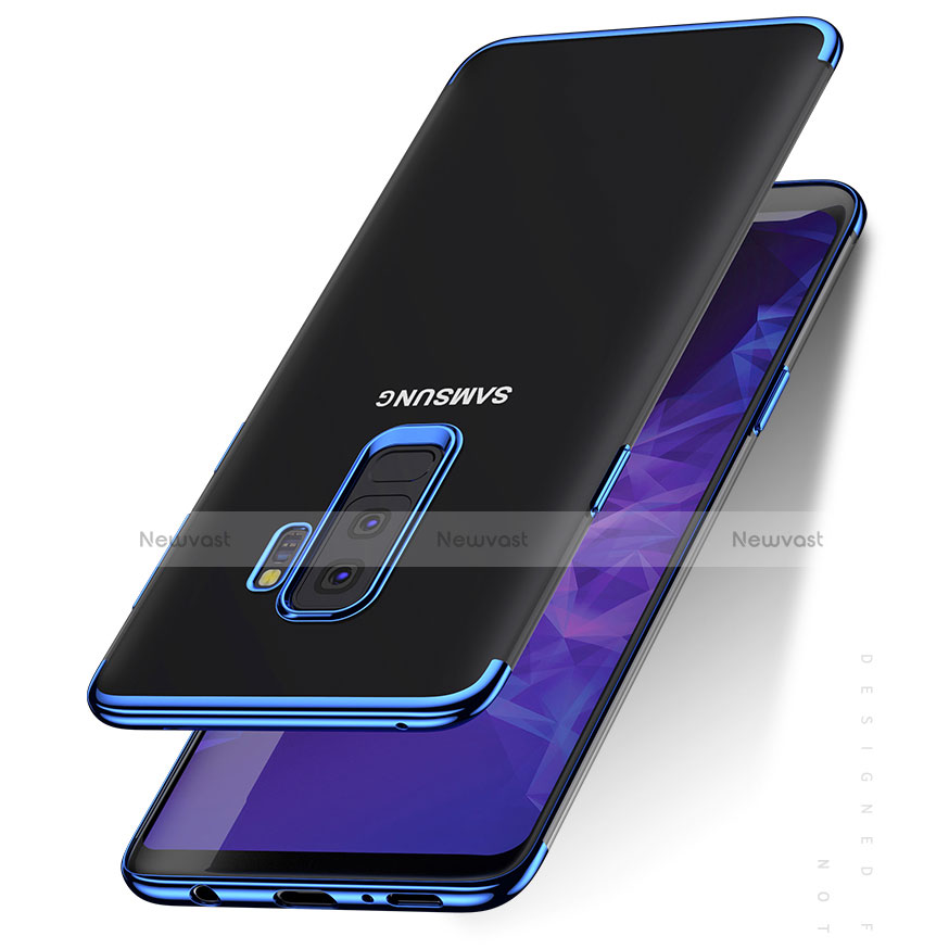 Ultra-thin Transparent TPU Soft Case T06 for Samsung Galaxy S9 Plus Blue