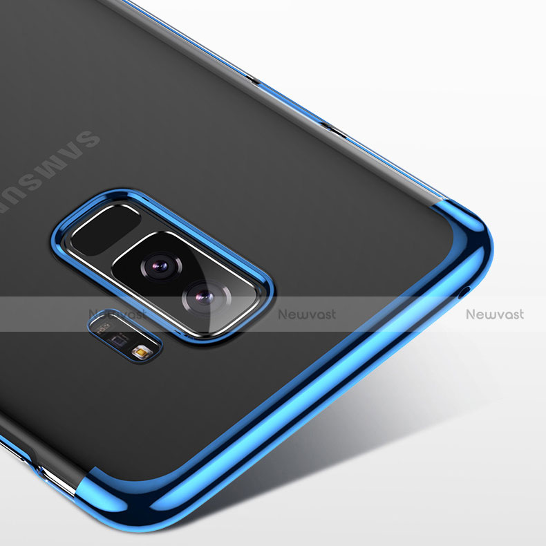 Ultra-thin Transparent TPU Soft Case T06 for Samsung Galaxy S9 Plus Blue