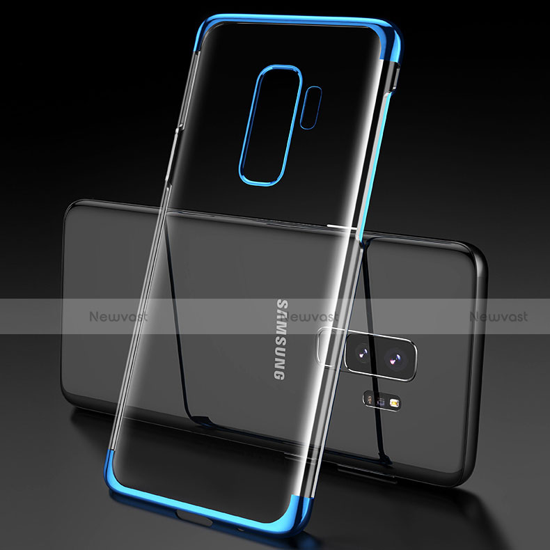 Ultra-thin Transparent TPU Soft Case T06 for Samsung Galaxy S9 Plus Blue