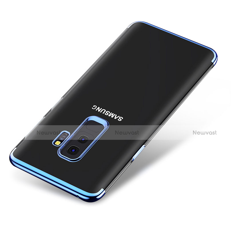 Ultra-thin Transparent TPU Soft Case T06 for Samsung Galaxy S9 Plus Blue