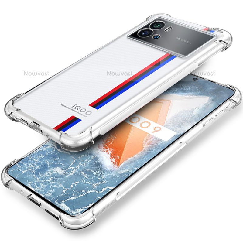 Ultra-thin Transparent TPU Soft Case T06 for Vivo iQOO 9 5G Clear