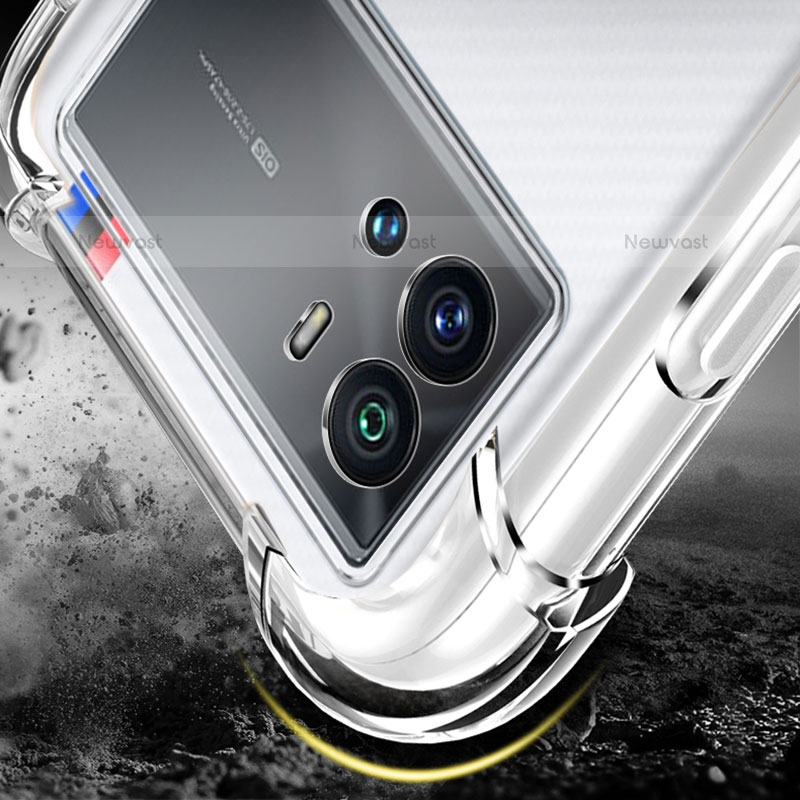 Ultra-thin Transparent TPU Soft Case T06 for Vivo iQOO 9 5G Clear