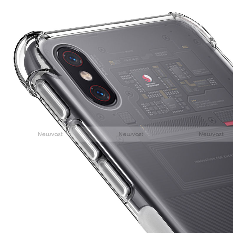 Ultra-thin Transparent TPU Soft Case T06 for Xiaomi Mi 8 Pro Global Version Clear