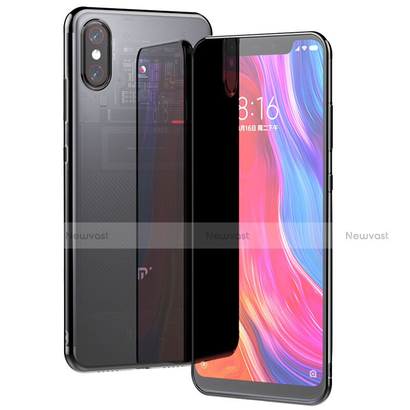 Ultra-thin Transparent TPU Soft Case T06 for Xiaomi Mi 8 Screen Fingerprint Edition Black