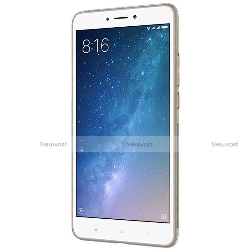 Ultra-thin Transparent TPU Soft Case T06 for Xiaomi Mi Max 2 Gray