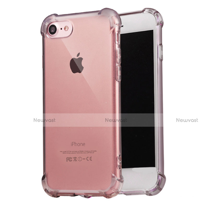 Ultra-thin Transparent TPU Soft Case T07 for Apple iPhone 8 Gray