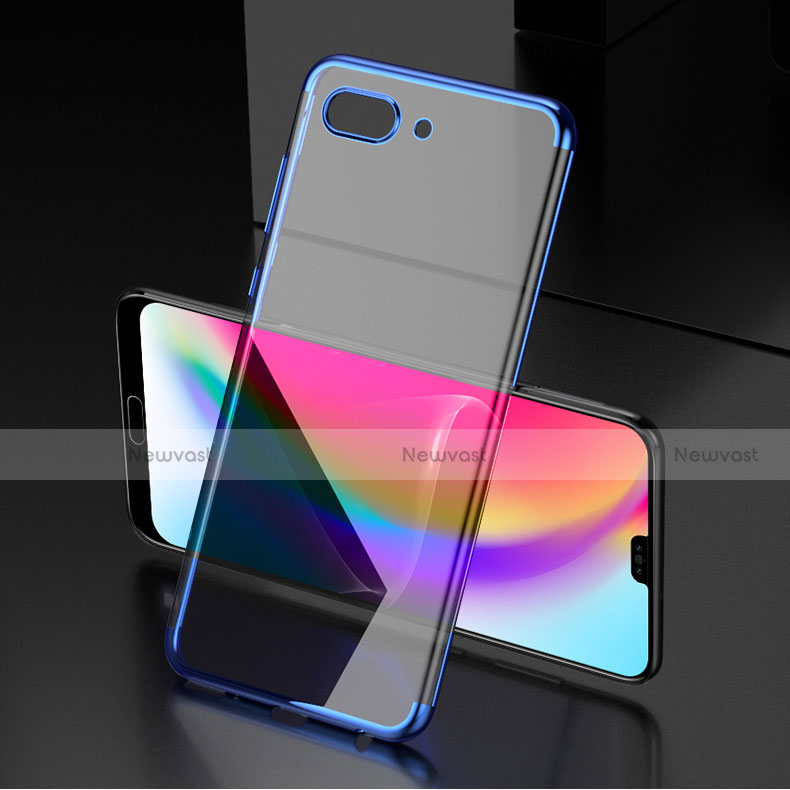 Ultra-thin Transparent TPU Soft Case T07 for Huawei Honor 10 Blue