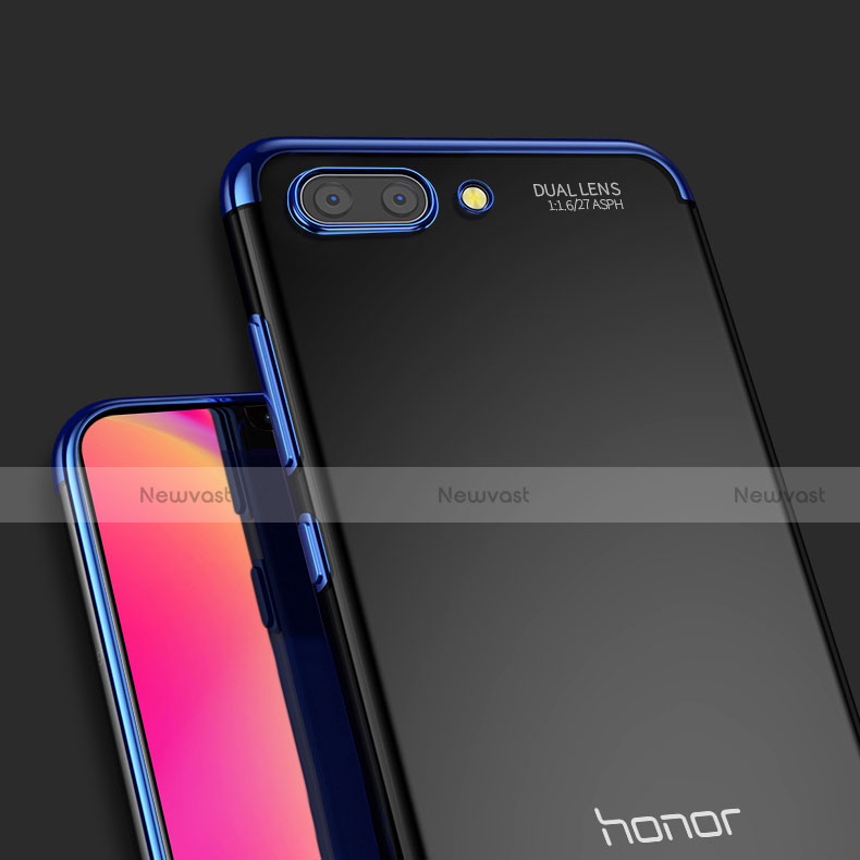 Ultra-thin Transparent TPU Soft Case T07 for Huawei Honor 10 Blue