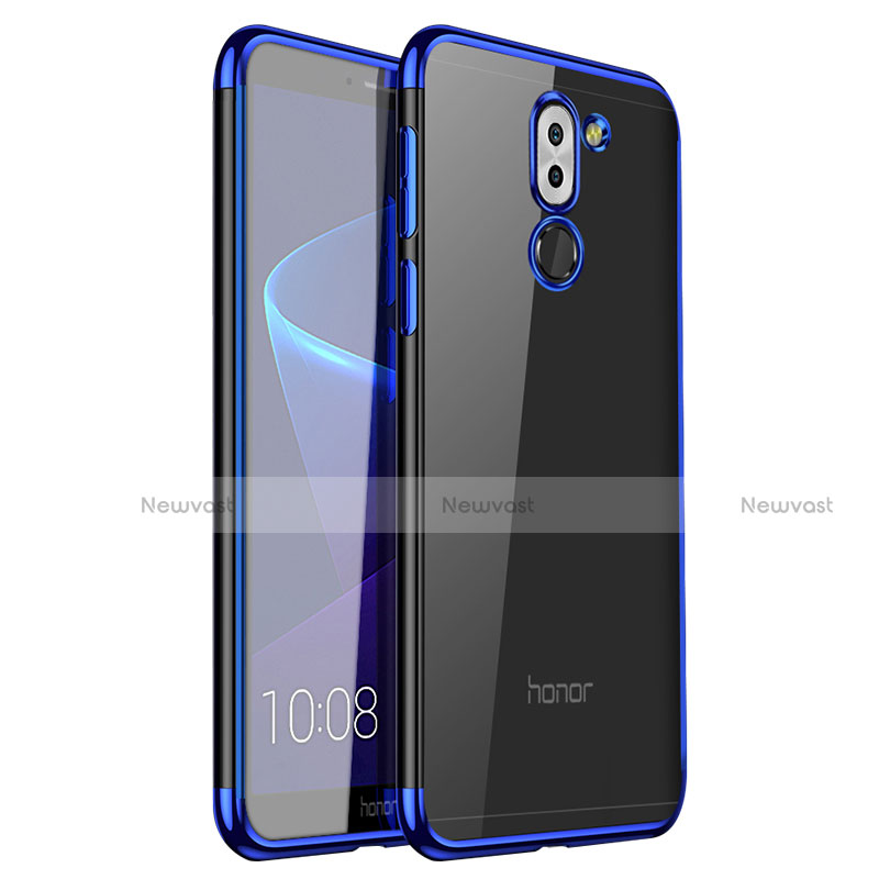 Ultra-thin Transparent TPU Soft Case T07 for Huawei Honor 6X Blue