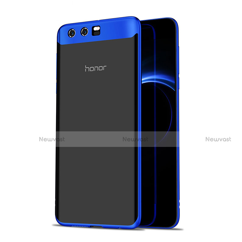 Ultra-thin Transparent TPU Soft Case T07 for Huawei Honor 9 Premium Blue