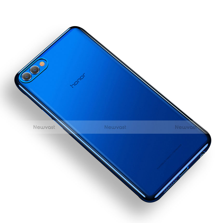 Ultra-thin Transparent TPU Soft Case T07 for Huawei Honor V10 Blue