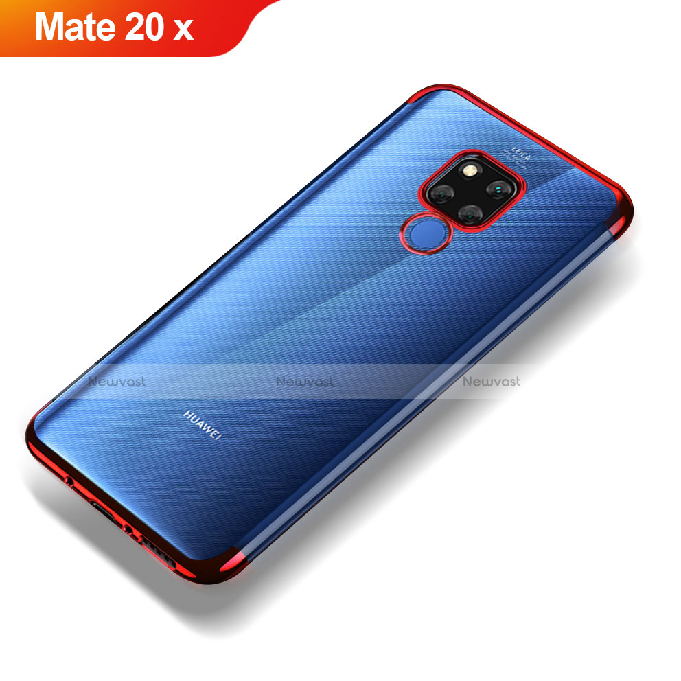 Ultra-thin Transparent TPU Soft Case T07 for Huawei Mate 20 X 5G Red