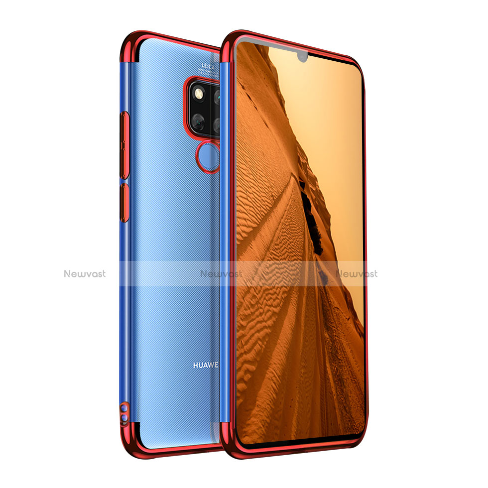 Ultra-thin Transparent TPU Soft Case T07 for Huawei Mate 20 X 5G Red