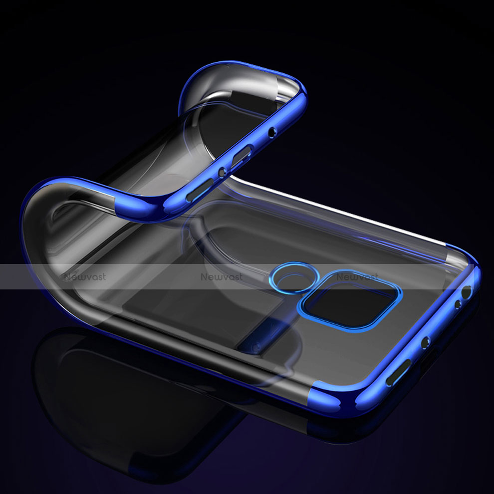 Ultra-thin Transparent TPU Soft Case T07 for Huawei Mate 20 X Blue