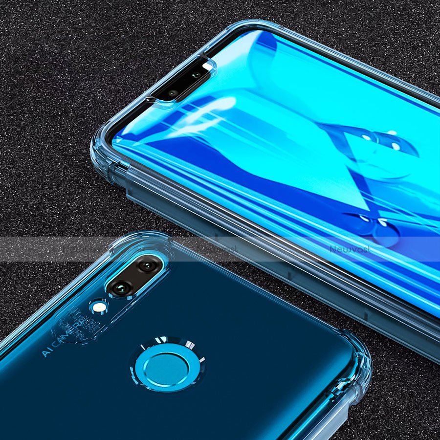 Ultra-thin Transparent TPU Soft Case T07 for Huawei Y9 (2019) Sky Blue