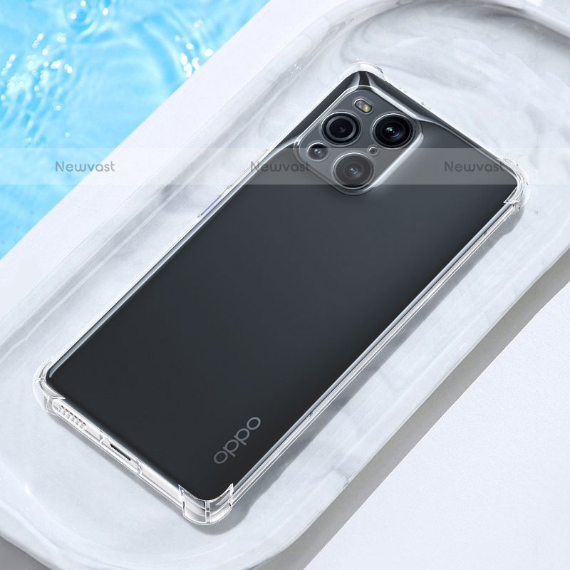 Ultra-thin Transparent TPU Soft Case T07 for Oppo Find X3 Pro 5G Clear