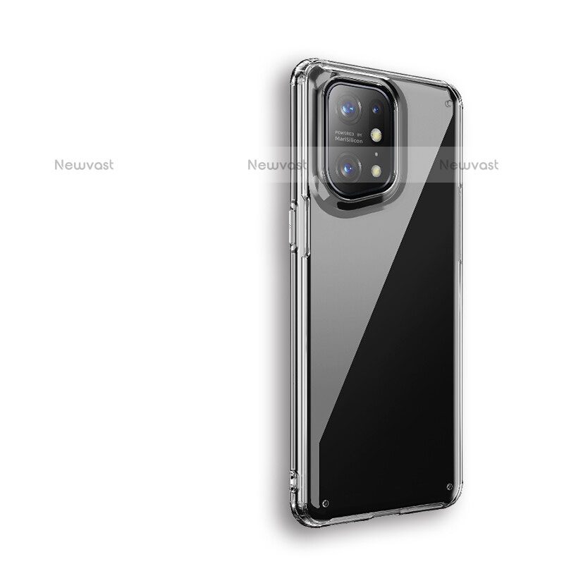 Ultra-thin Transparent TPU Soft Case T07 for Oppo Find X5 Pro 5G Clear