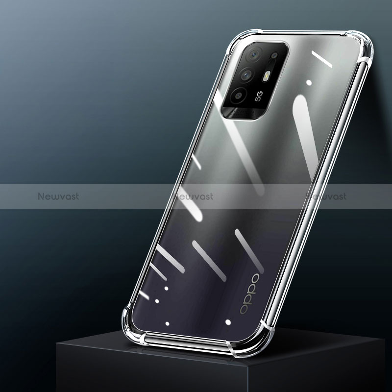 Ultra-thin Transparent TPU Soft Case T07 for Oppo Reno5 Z 5G Clear
