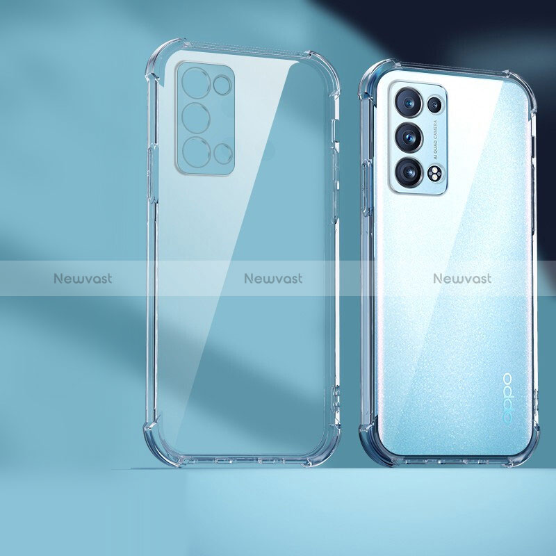 Ultra-thin Transparent TPU Soft Case T07 for Oppo Reno6 Pro 5G Clear