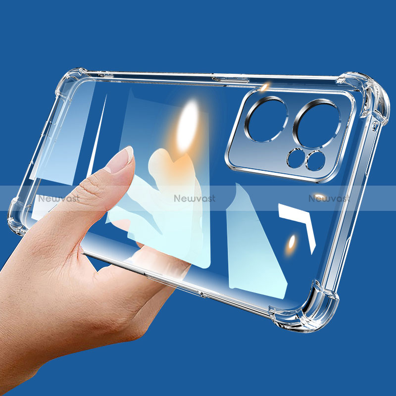 Ultra-thin Transparent TPU Soft Case T07 for Oppo Reno7 SE 5G Clear