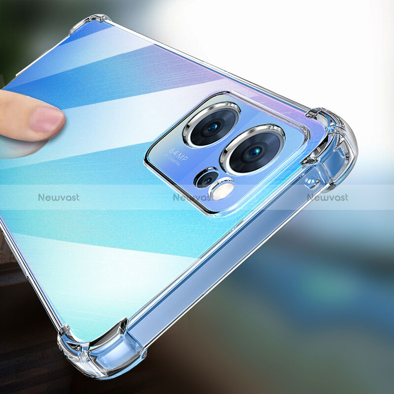 Ultra-thin Transparent TPU Soft Case T07 for Oppo Reno7 SE 5G Clear