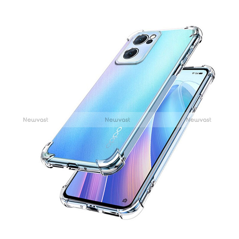 Ultra-thin Transparent TPU Soft Case T07 for Oppo Reno7 SE 5G Clear