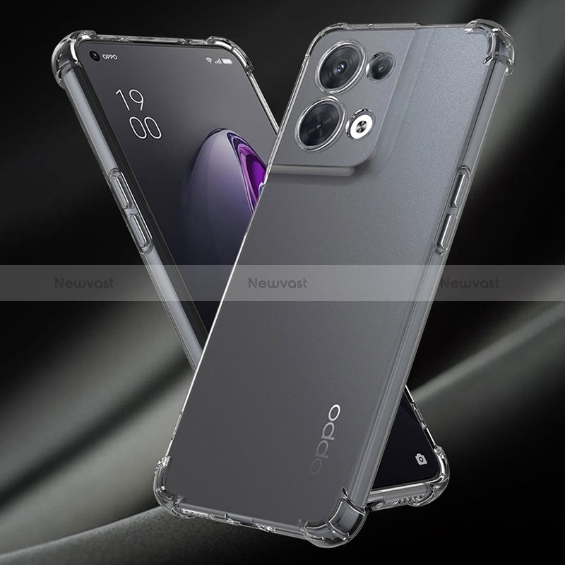 Ultra-thin Transparent TPU Soft Case T07 for Oppo Reno8 Pro 5G Clear
