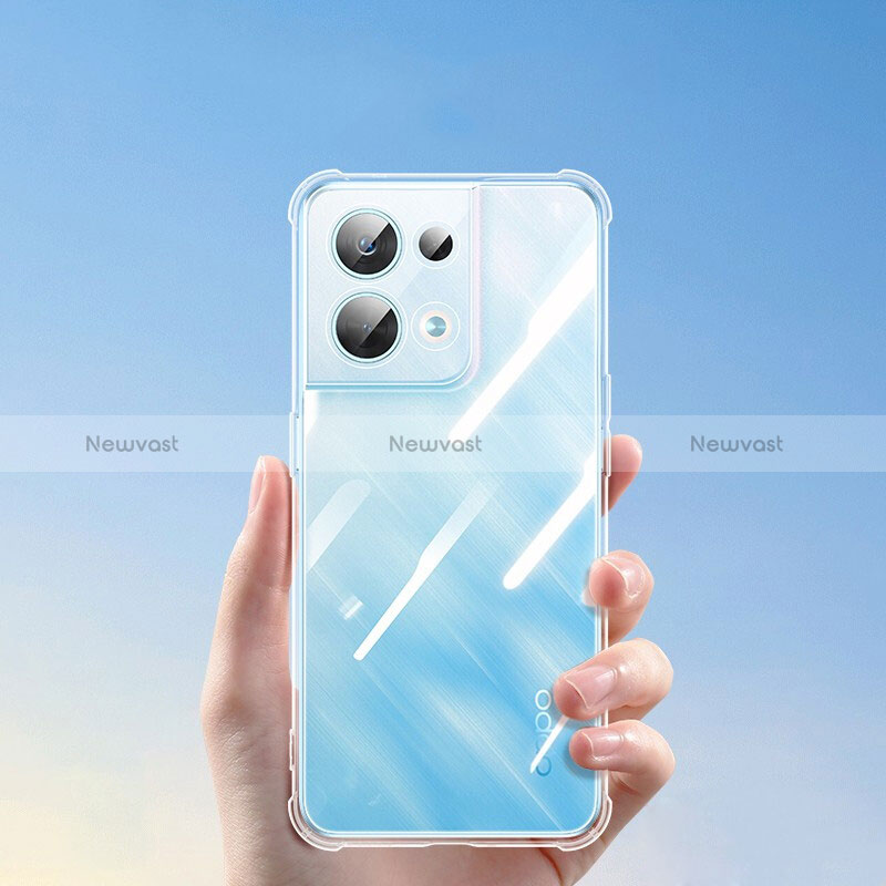 Ultra-thin Transparent TPU Soft Case T07 for Oppo Reno9 Pro 5G Clear