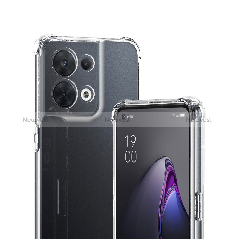 Ultra-thin Transparent TPU Soft Case T07 for Oppo Reno9 Pro+ Plus 5G Clear