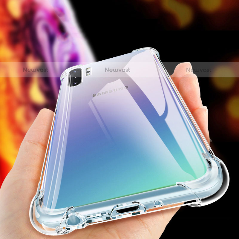 Ultra-thin Transparent TPU Soft Case T07 for Samsung Galaxy Note 10 Plus 5G Clear