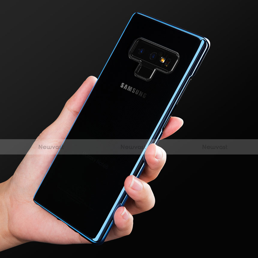 Ultra-thin Transparent TPU Soft Case T07 for Samsung Galaxy Note 9 Blue