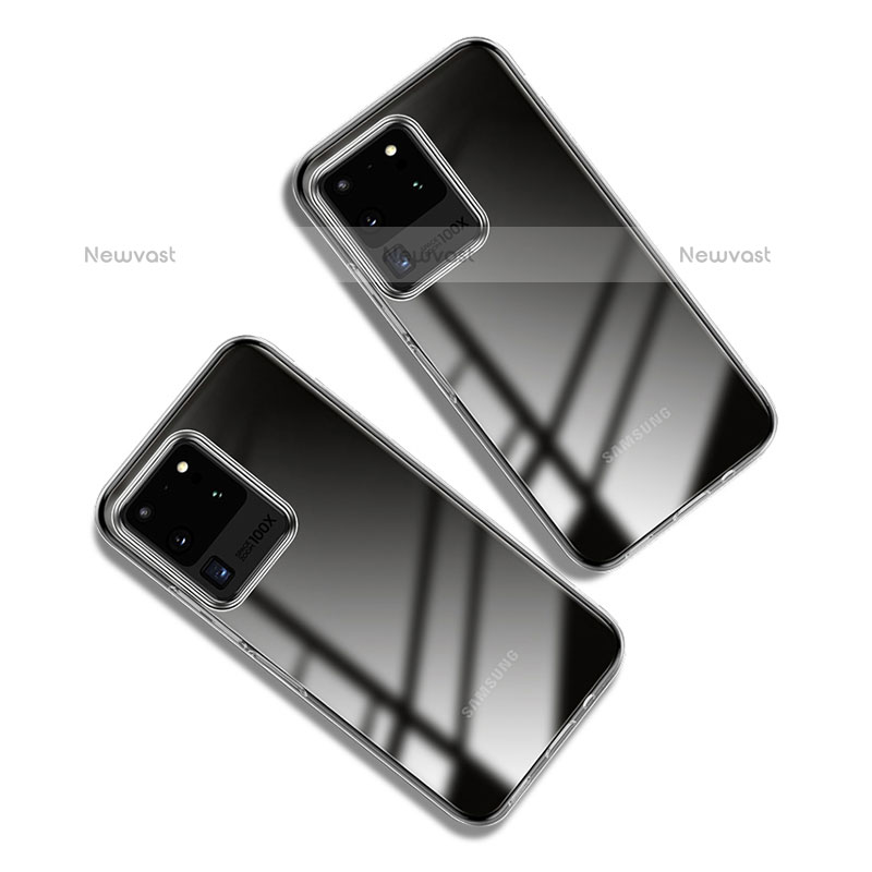 Ultra-thin Transparent TPU Soft Case T07 for Samsung Galaxy S20 Ultra 5G Clear