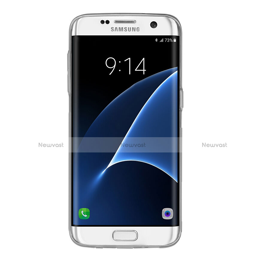 Ultra-thin Transparent TPU Soft Case T07 for Samsung Galaxy S7 Edge G935F Gray